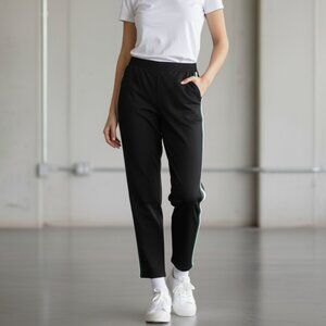 Aritzia Wilfred Darontal Pant Navy Side Stripe Trousers Pleated High Waist 00